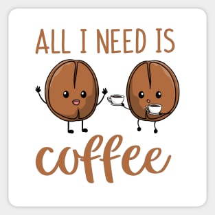 All I Need Is Coffee Sticker